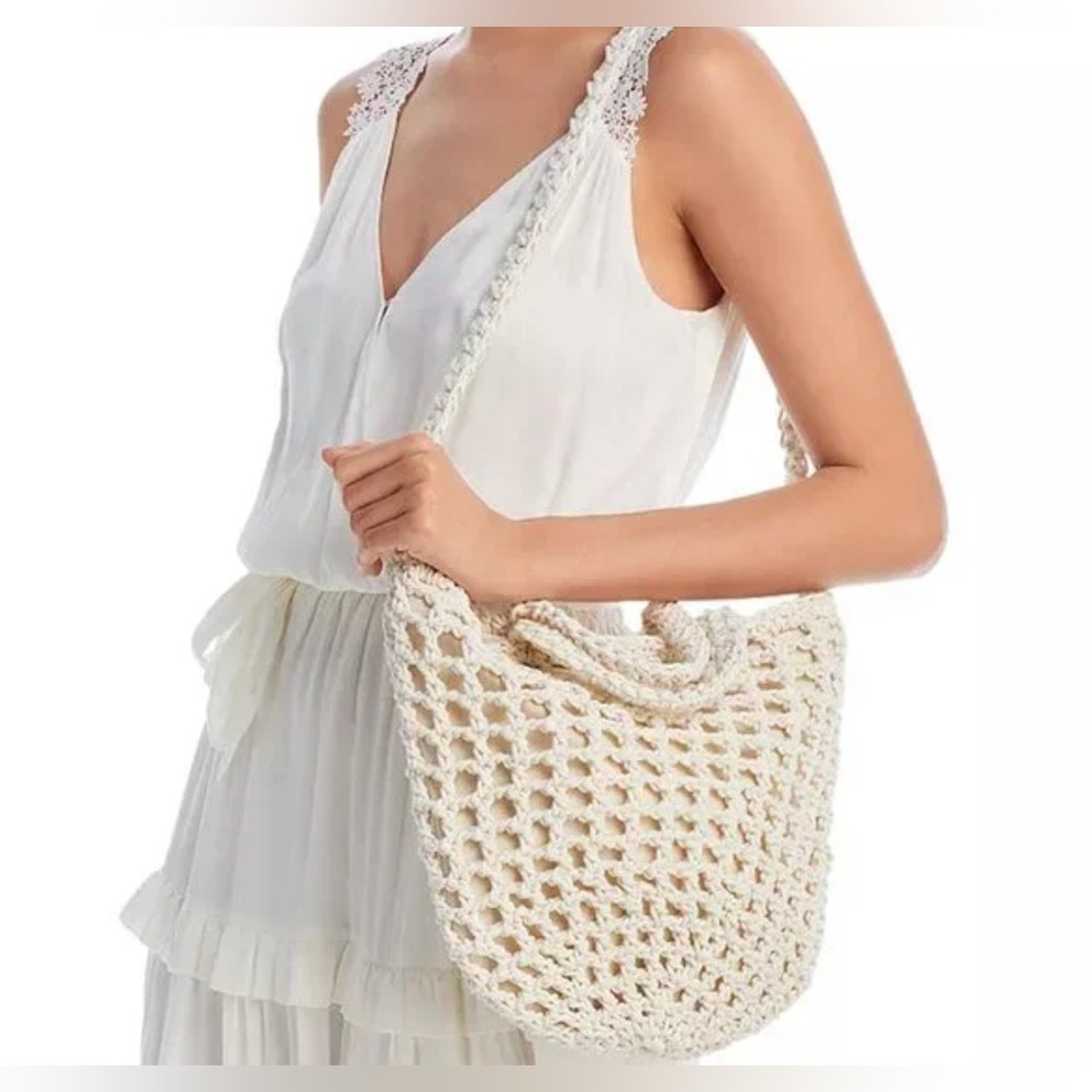 Madewell Cream Crochet Tote Bag